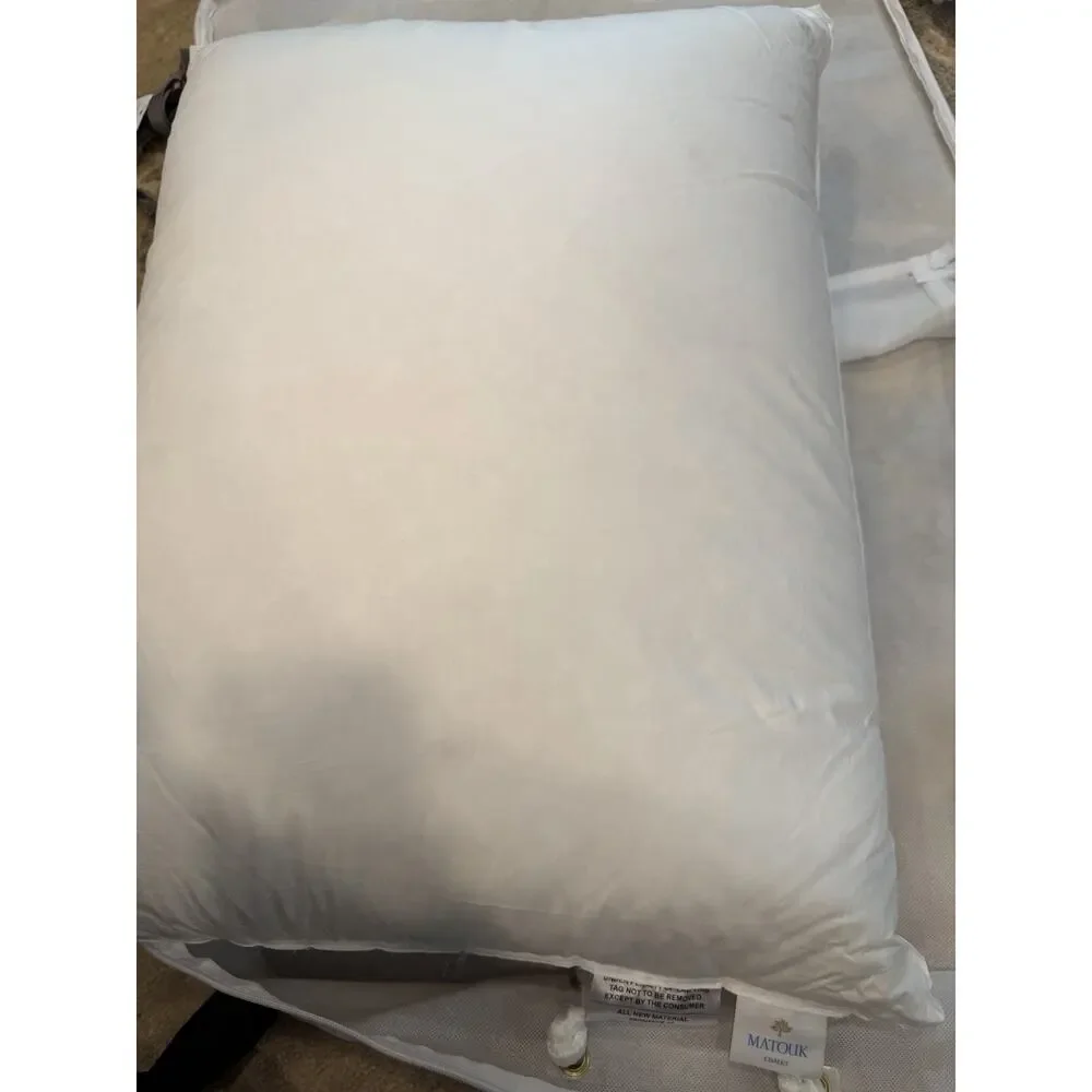Matouk MONTREUX STANDARD Duck Down Chalet PILLOW Medium NWT $500